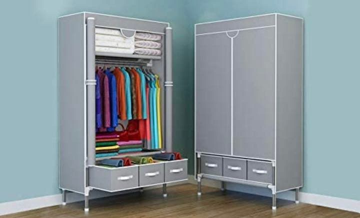 【新品未使用】洋服ダンス メタルラック ハンガーラック大容量