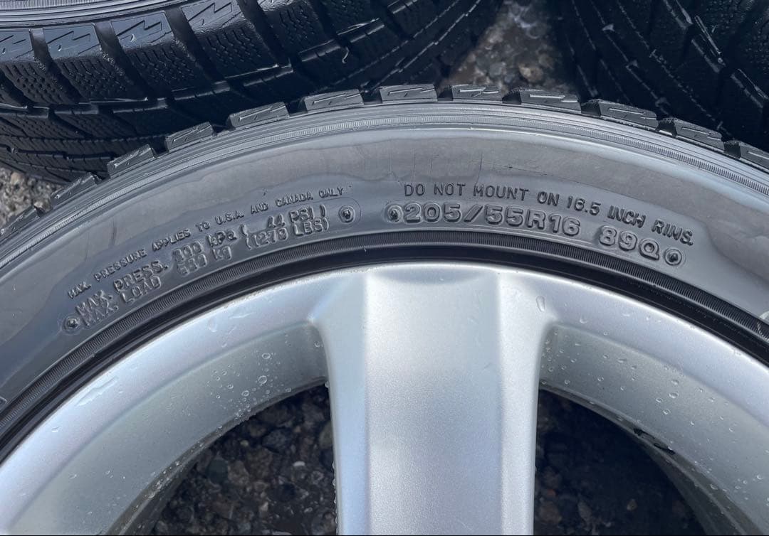 プジョー純正AW16インチ 5スポークホイール4本純正ホイールキャップ4個セット