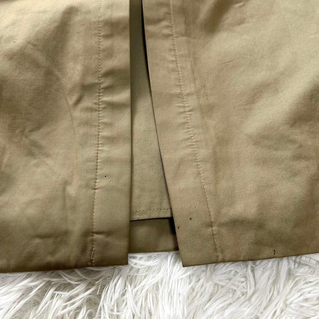 【希少L 美品】バーバリー　トレンチコート　ノバチェック ベルト完備　ベージュ