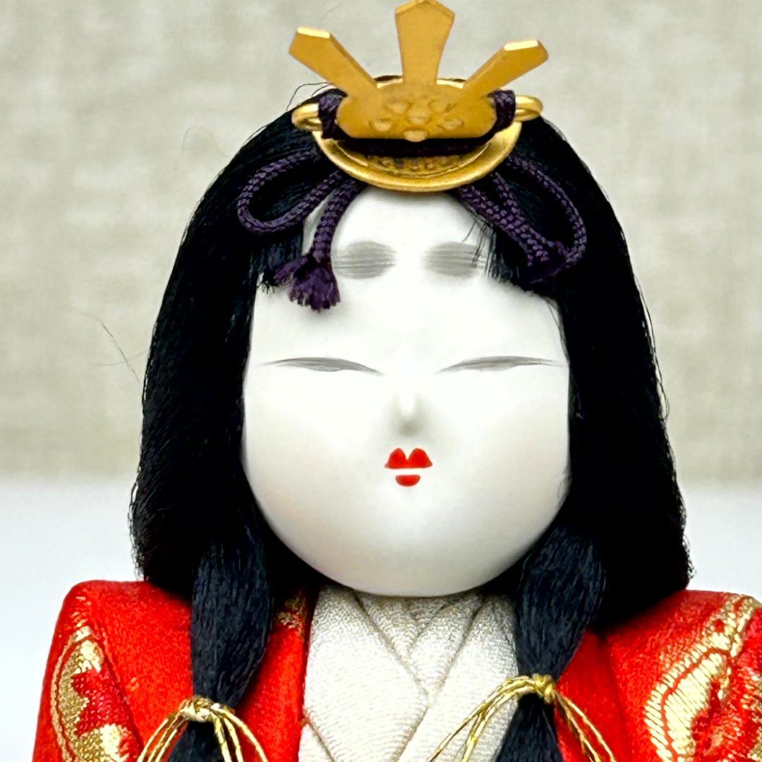 東玉　鈴木賢一作　江戸木目込雛人形　親王飾り　寿々喜雛　男雛と女雛の立ち雛　立雛