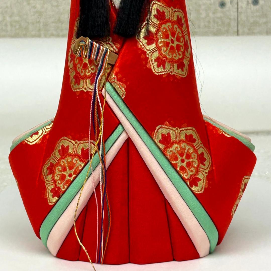 東玉　鈴木賢一作　江戸木目込雛人形　親王飾り　寿々喜雛　男雛と女雛の立ち雛　立雛