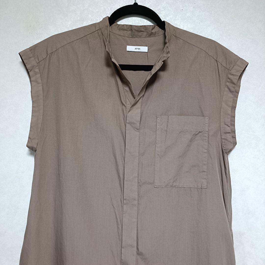 美品♪エイトン COTTON LAWN FLARED JUMPSUITベージュ