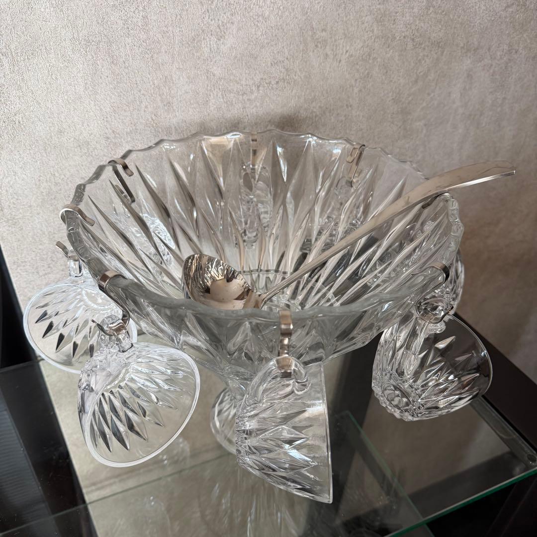 フルーツポンチ　クリスタルデザートボウルとカップセット