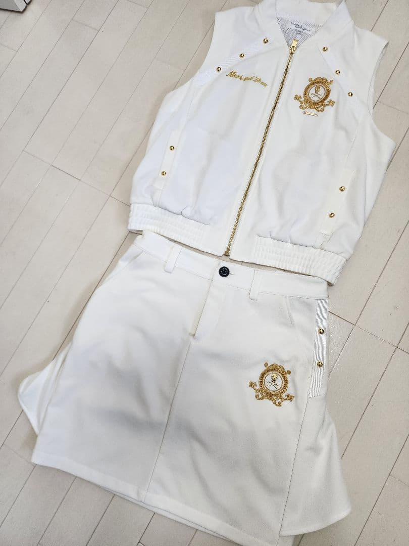 マークアンドロナ　ベスト　スカート　セットアップ　38