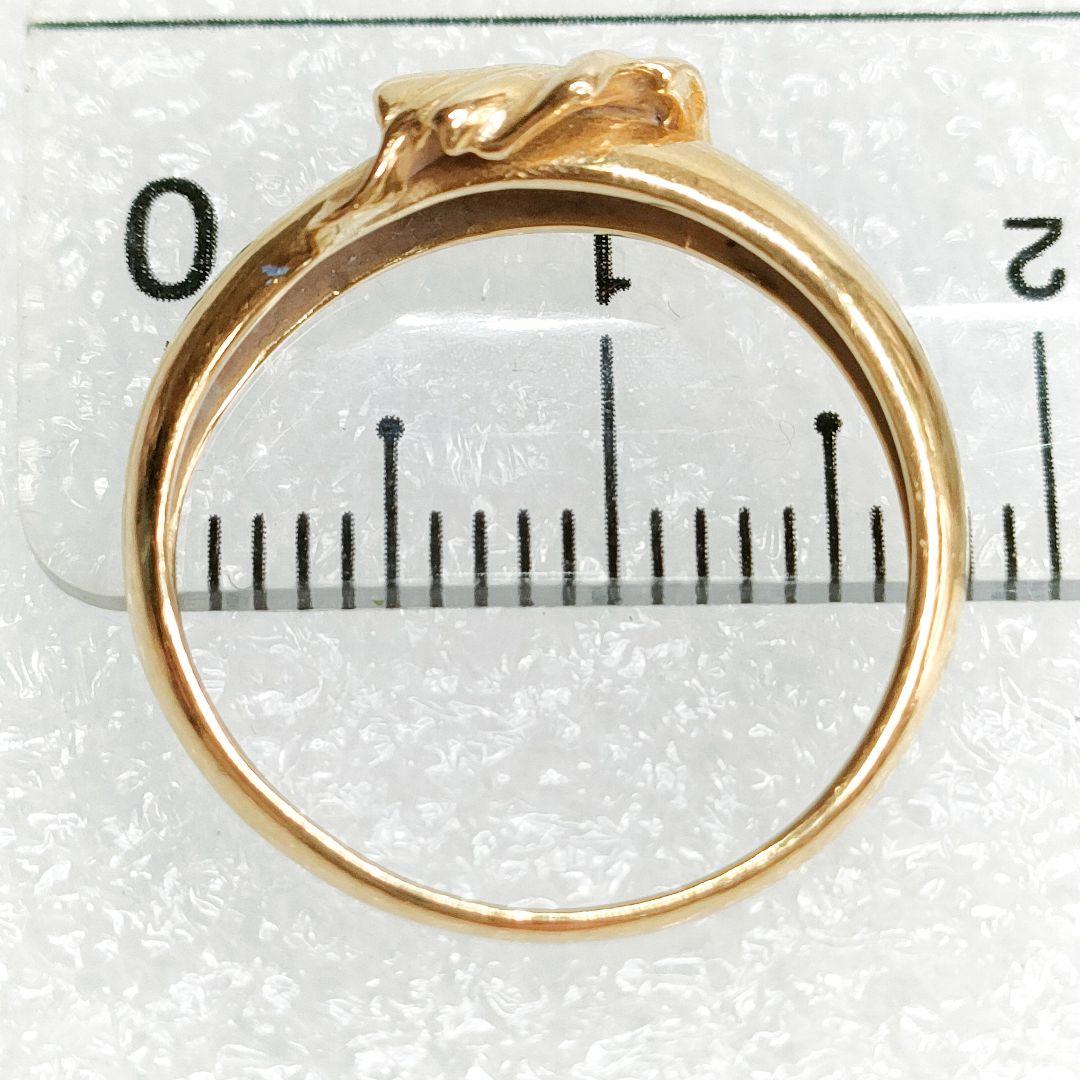 K18 リーフリング 指輪