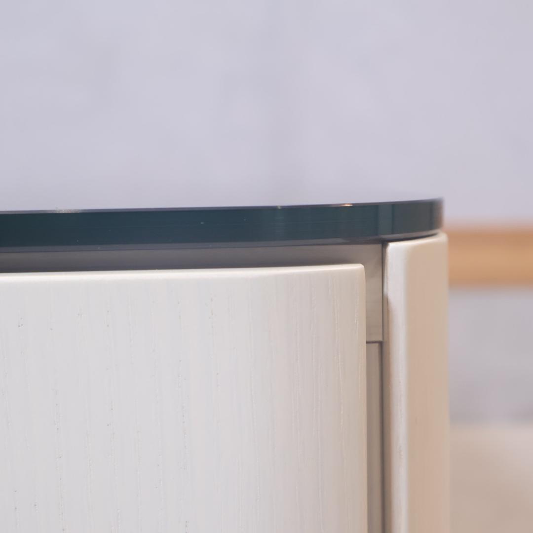 Meuble モーブル オークホワイト リビングテーブル 引き出し収納 テーブル