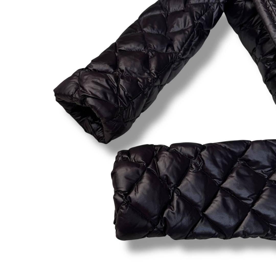 美品 TATRAS PALMA 2way Aライン フレア ロングコート 黒M