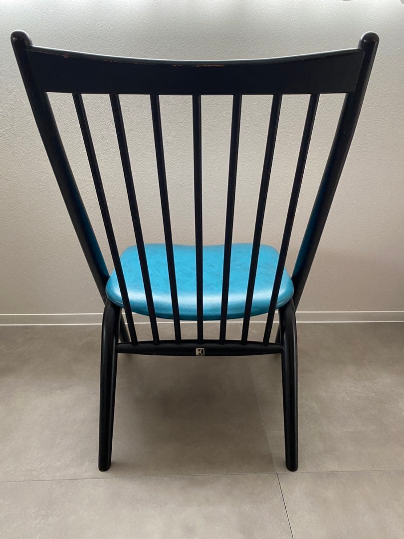 ② 飛騨産業 キツツキ CASCADA 椅子 座面 張替え済み オールド