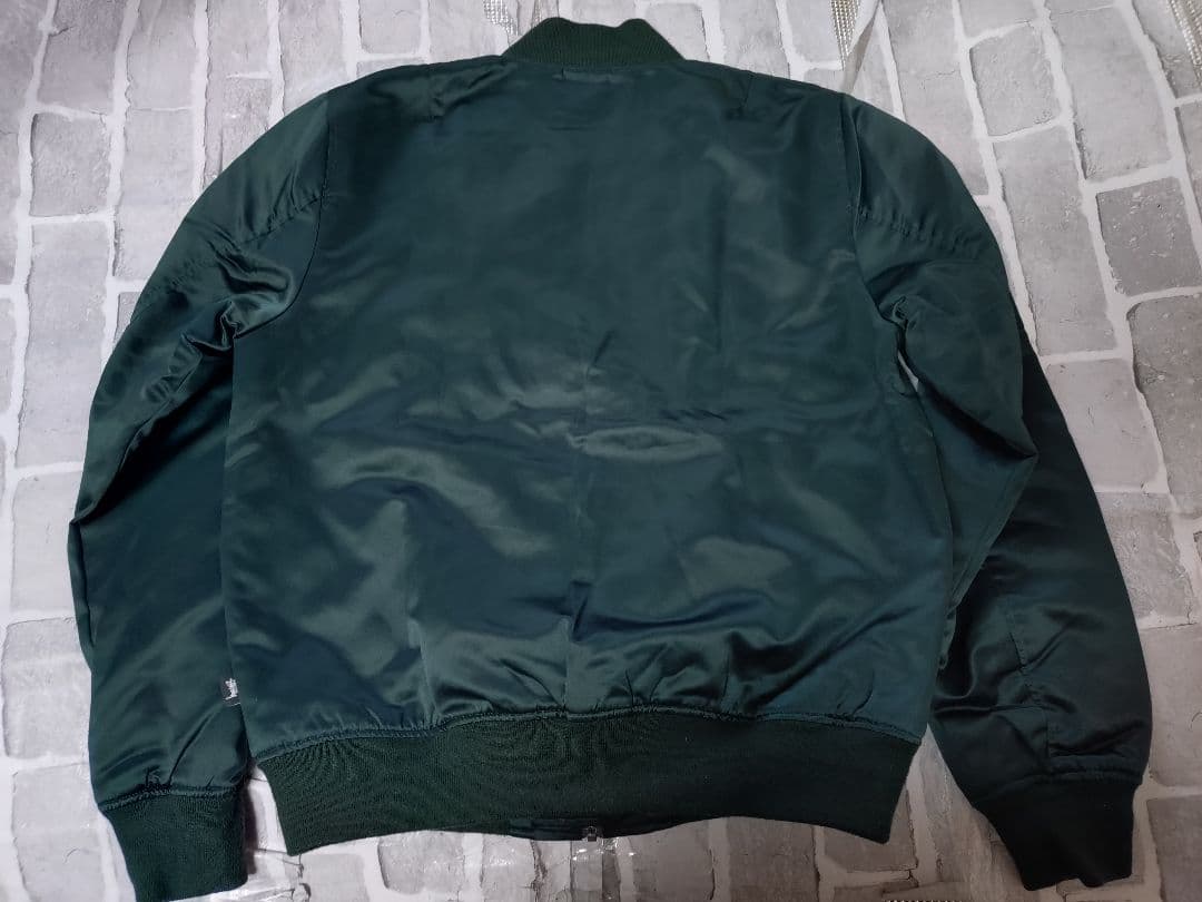 【美品】【Lサイズ】【ステューシー】【MA-1】【グリーン】【STUSSY】緑