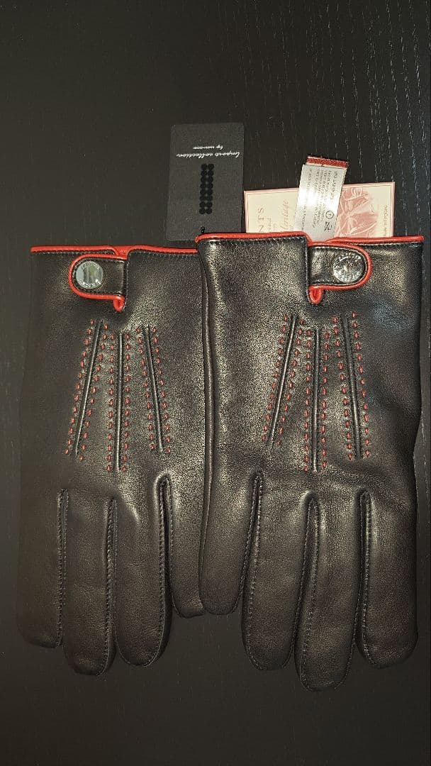 ✅✅完全未使用　デンツ　手袋　イギリス製　シープスキン&カシミヤ　紳士アイテム