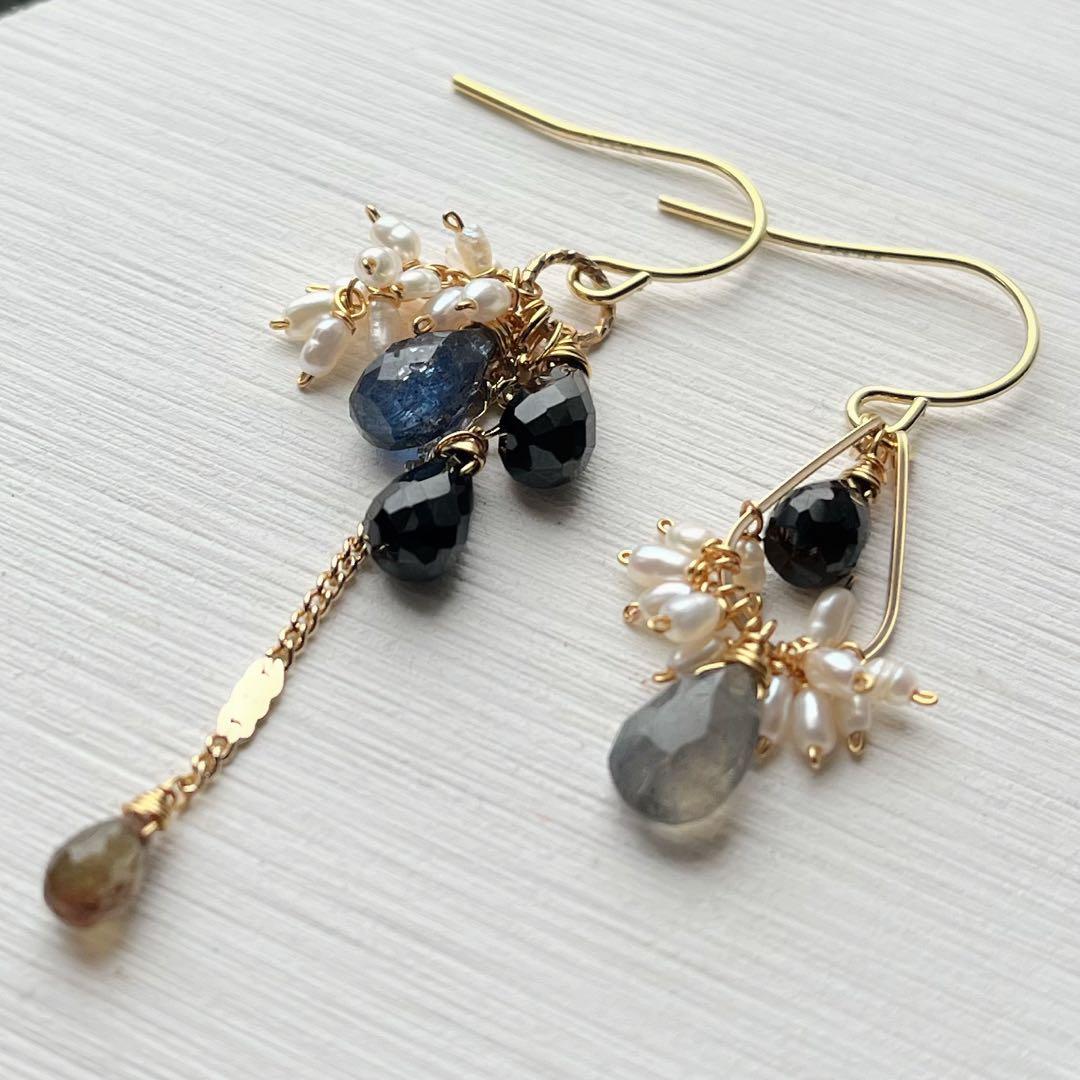 d*3様 ▪︎dino13　1459 スモーキークォーツのアシンメトリーピ