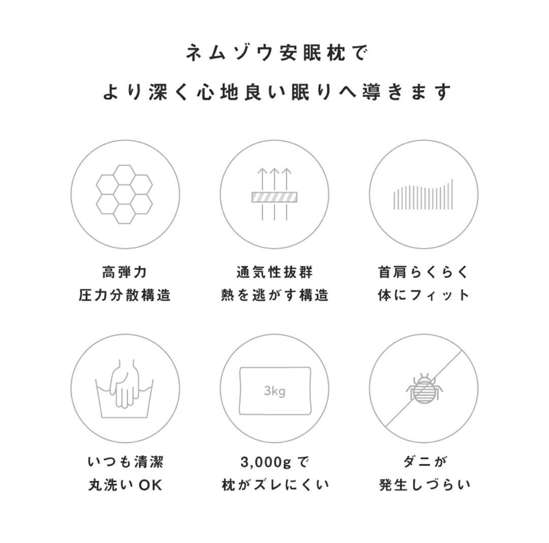 ネムゾウ枕/ねむぞう枕/不眠/肩こり/安眠枕