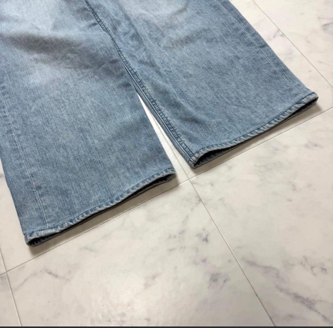 【極美品】 YANUK JOAN ジョーン ルーズストレート 24 ライトブルー