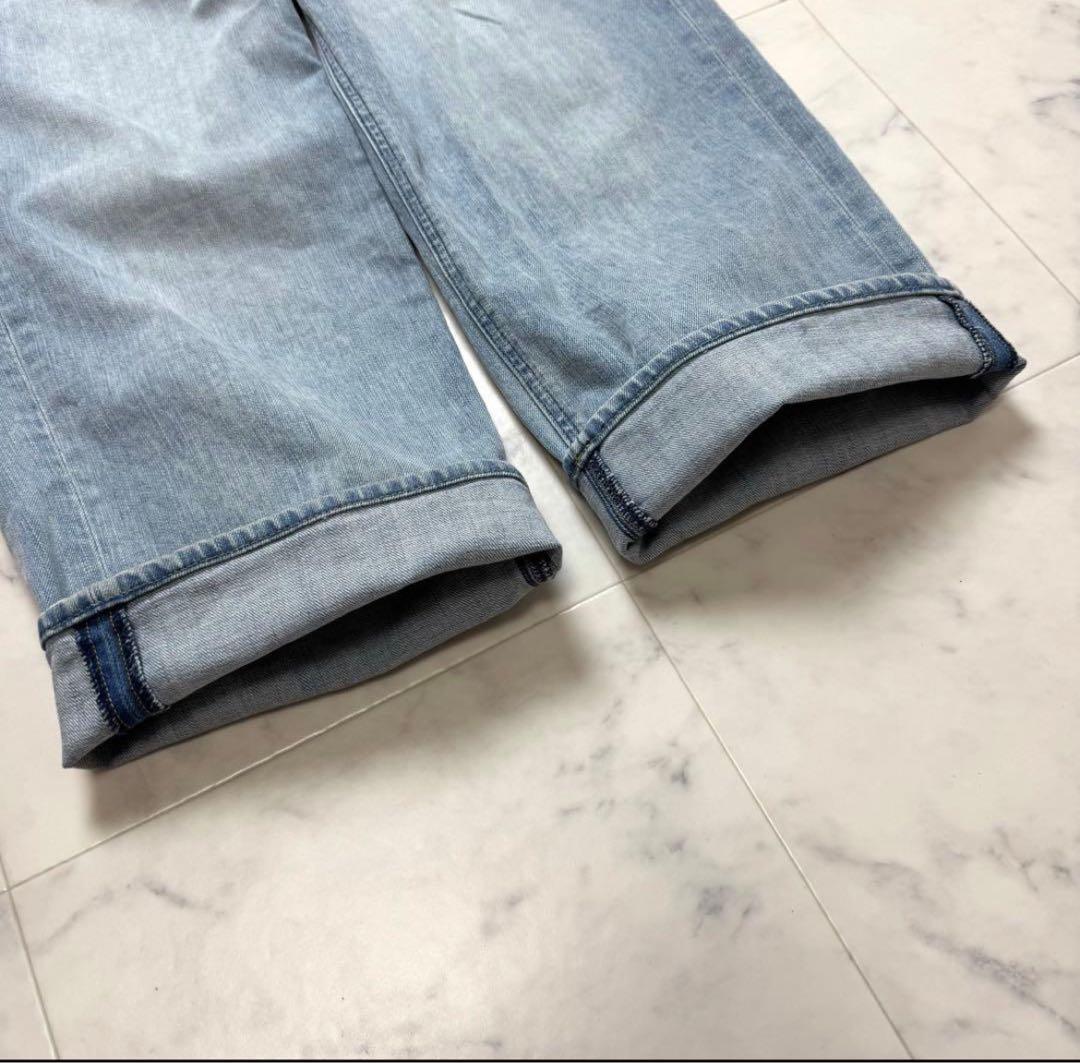 【極美品】 YANUK JOAN ジョーン ルーズストレート 24 ライトブルー