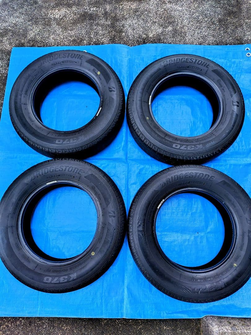 145/80R12・LT、ブリジストン・K370、4本、軽トラ用ノーマルタイヤ
