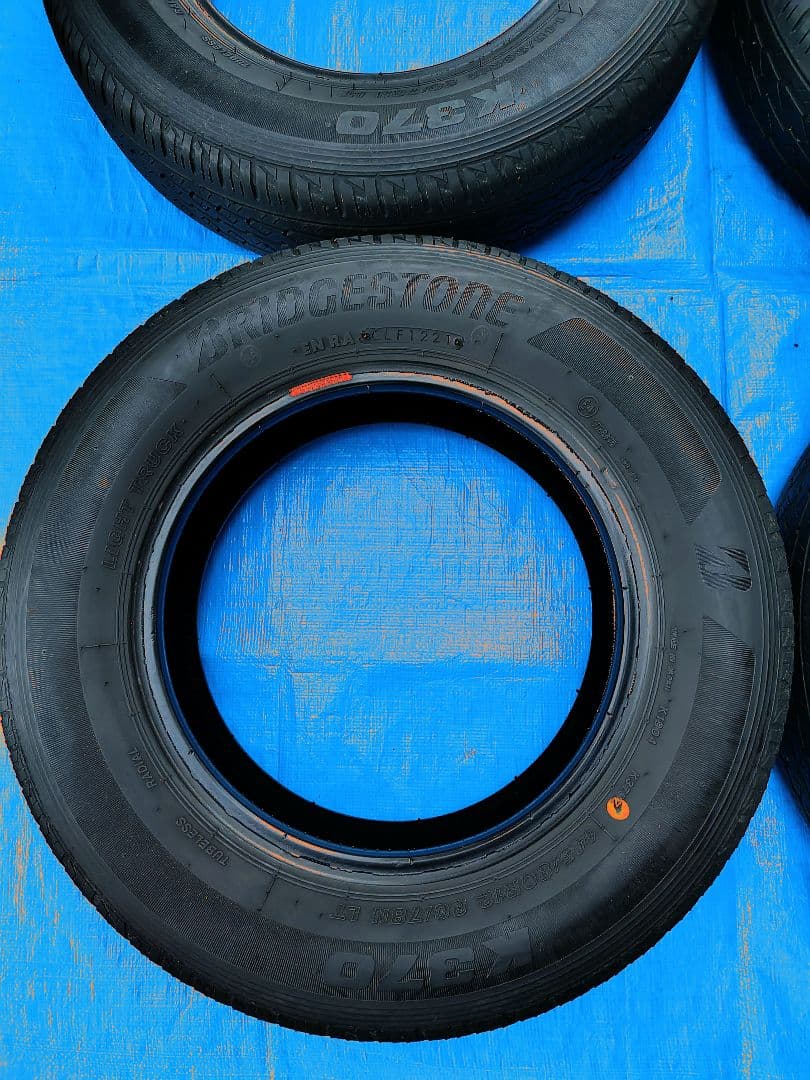 145/80R12・LT、ブリジストン・K370、4本、軽トラ用ノーマルタイヤ