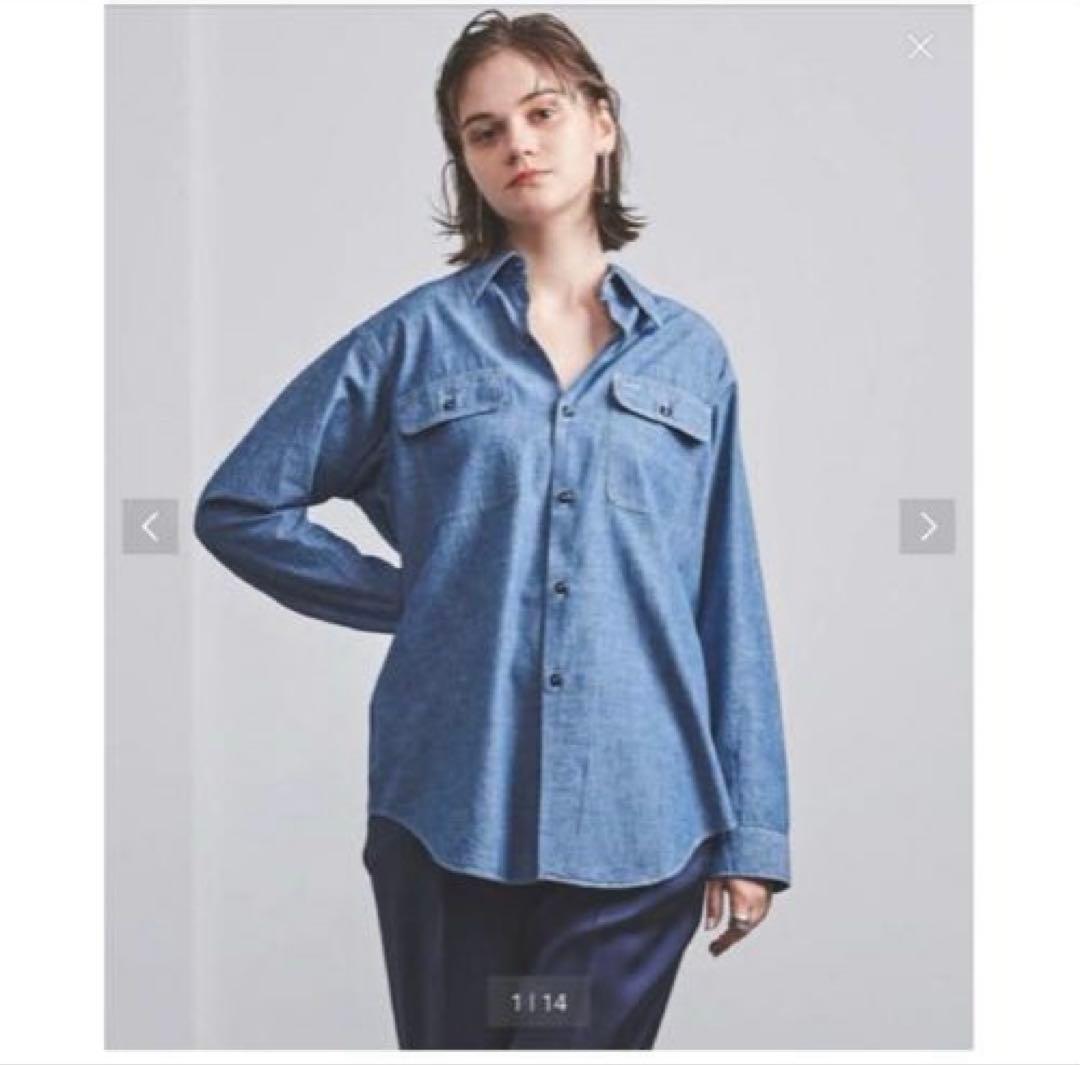 マディソンブルー シャンブレー　シャツ　01