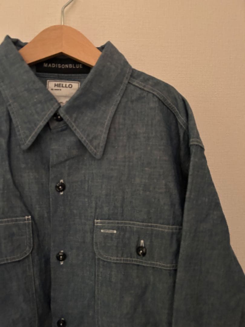 マディソンブルー シャンブレー　シャツ　01