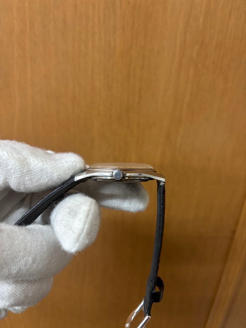 セイコースカイライナー　手巻き時計 シルバー　稼働品　タツノオトシゴ