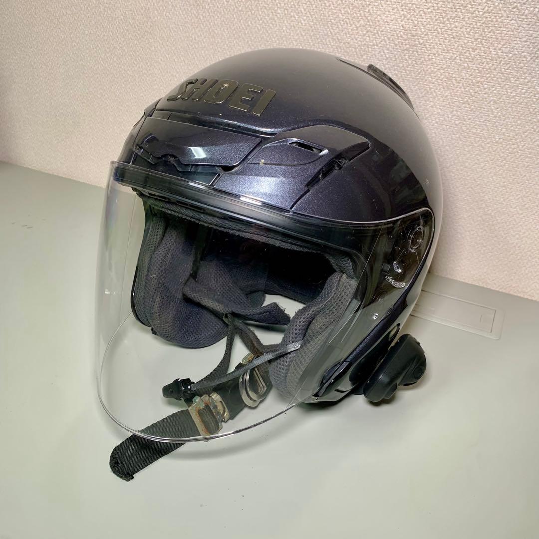 SHOEIヘルメット J-FORCE3 ブルーブラック L寸 インカム付