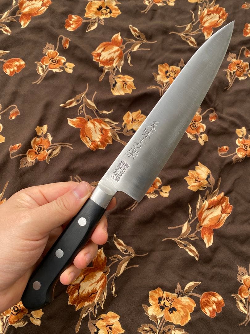 天味寿楽 牛刀 包丁 長尾包丁製作所 青紙鋼 180mm