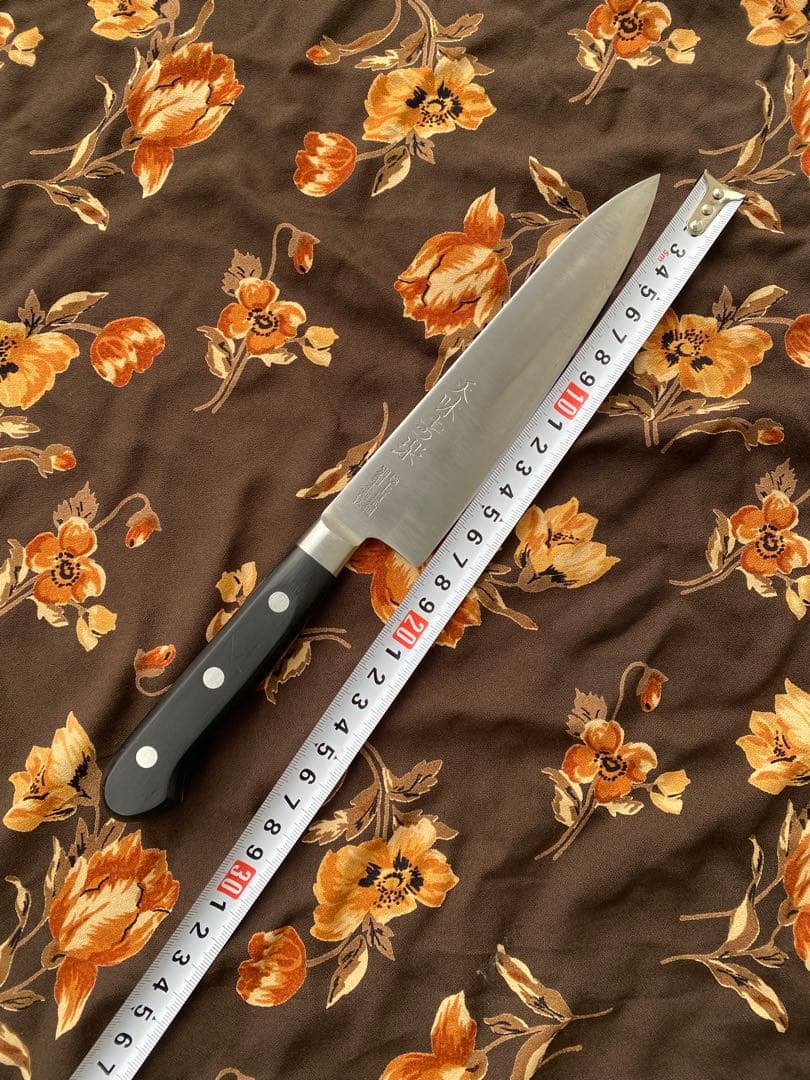 天味寿楽 牛刀 包丁 長尾包丁製作所 青紙鋼 180mm