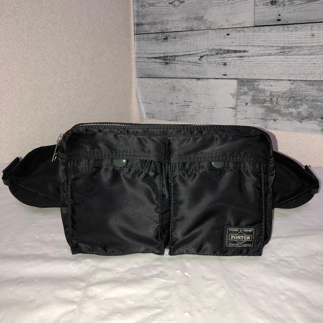 未使用級✨新型 ポーター タンカー ボディバッグ ウエストバッグ 黒 吉田カバン