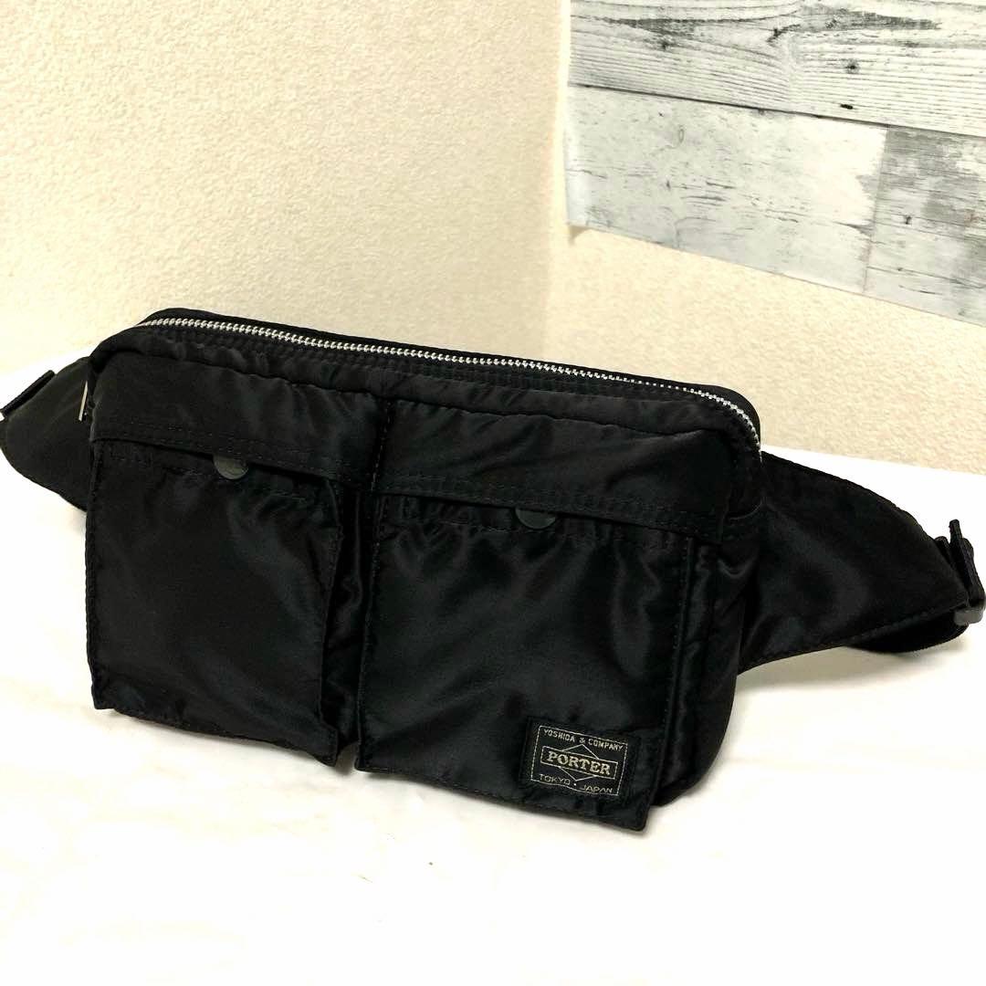 未使用級✨新型 ポーター タンカー ボディバッグ ウエストバッグ 黒 吉田カバン