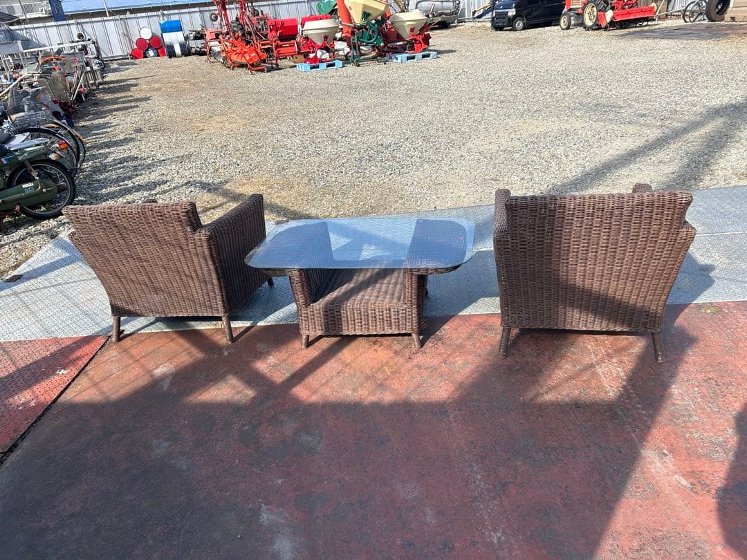 ガーデンテーブル3点セット 取引限定