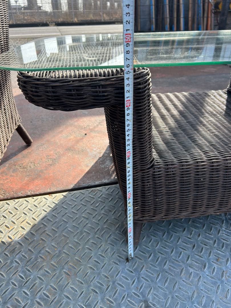 ガーデンテーブル3点セット 取引限定