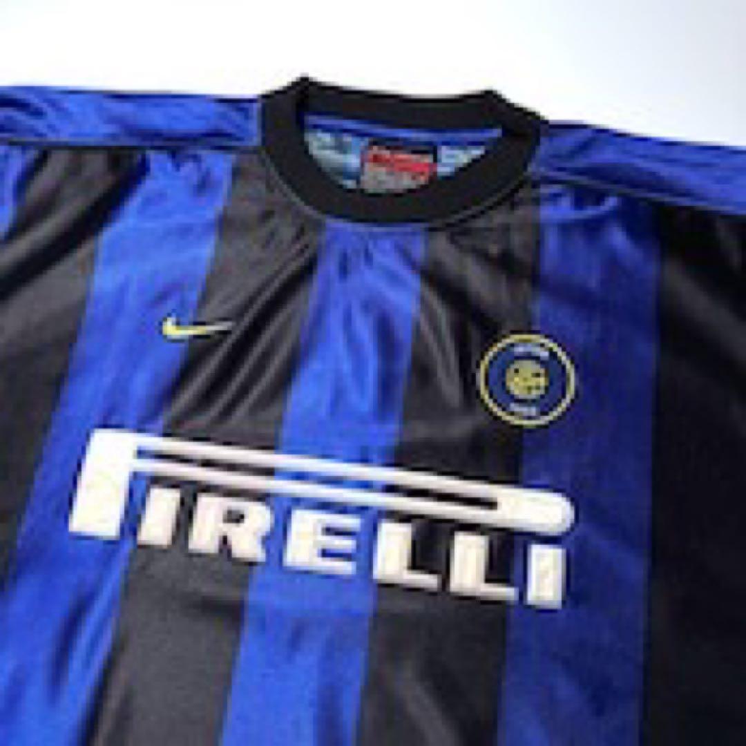 Nike サッカーシャツ 青黒 インテル