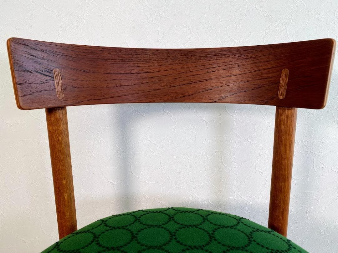 最終 希少 70s 山口木材工芸 チーク×オーク ヴィンテージチェア 仕上済 ③