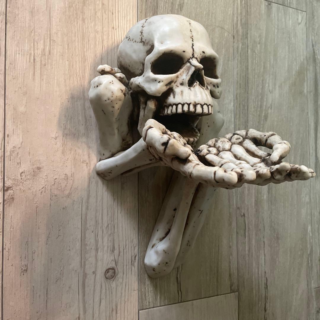 スカルデザイン ウォールフック　骸骨