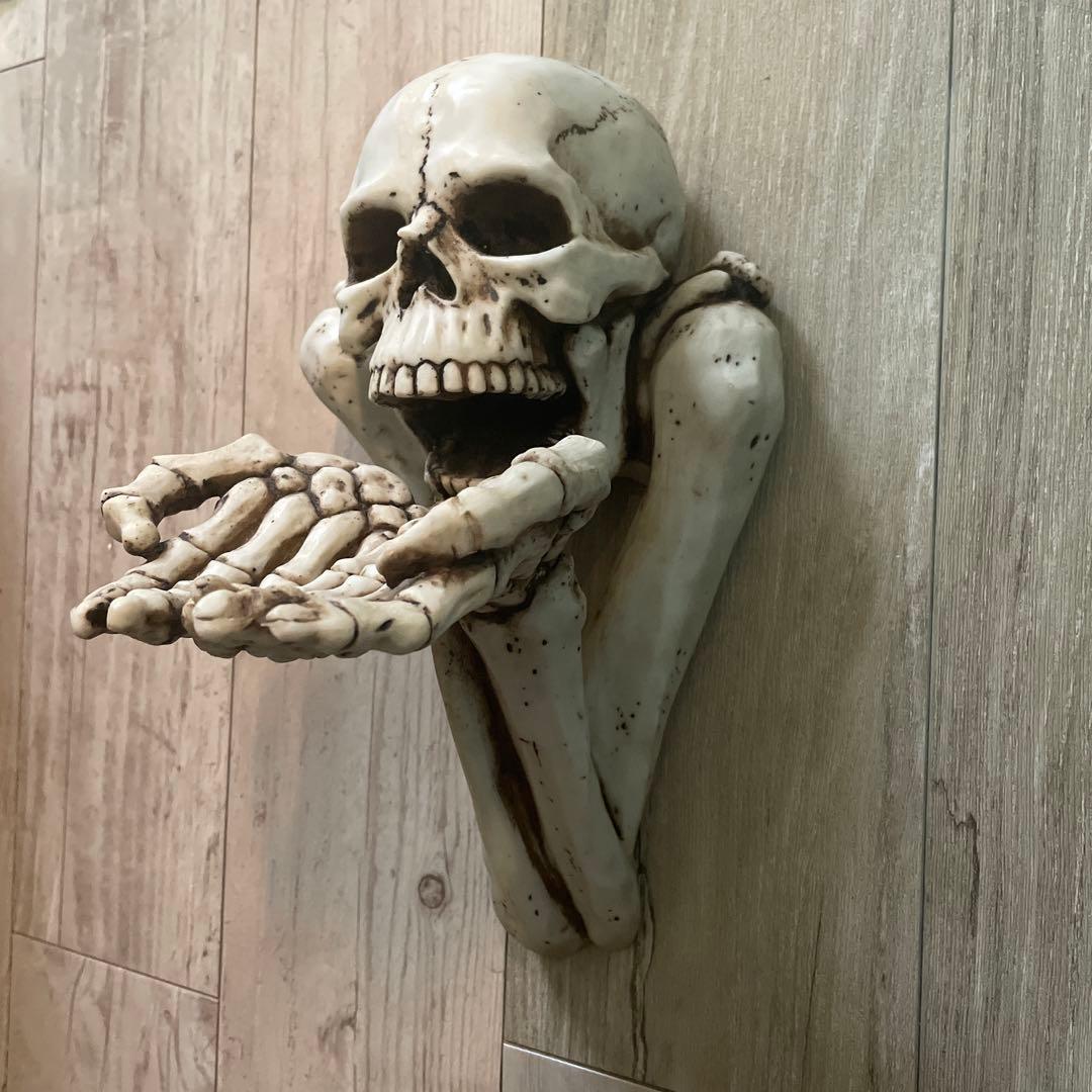 スカルデザイン ウォールフック　骸骨