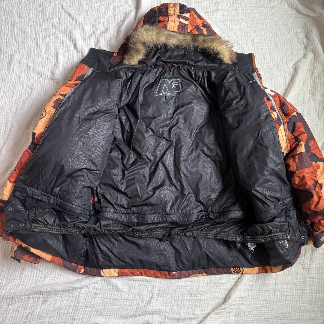 極美品☆ AG バートン アナログ カモフラ スノーボード ウェア セット
