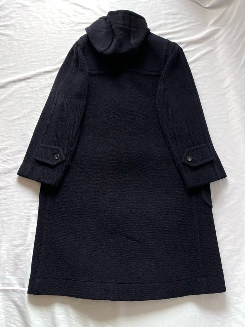 オールドイングランド ヘリンボーン　ロング ダッフルコート　ネイビー　8