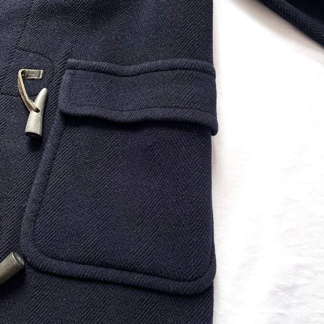 オールドイングランド ヘリンボーン　ロング ダッフルコート　ネイビー　8