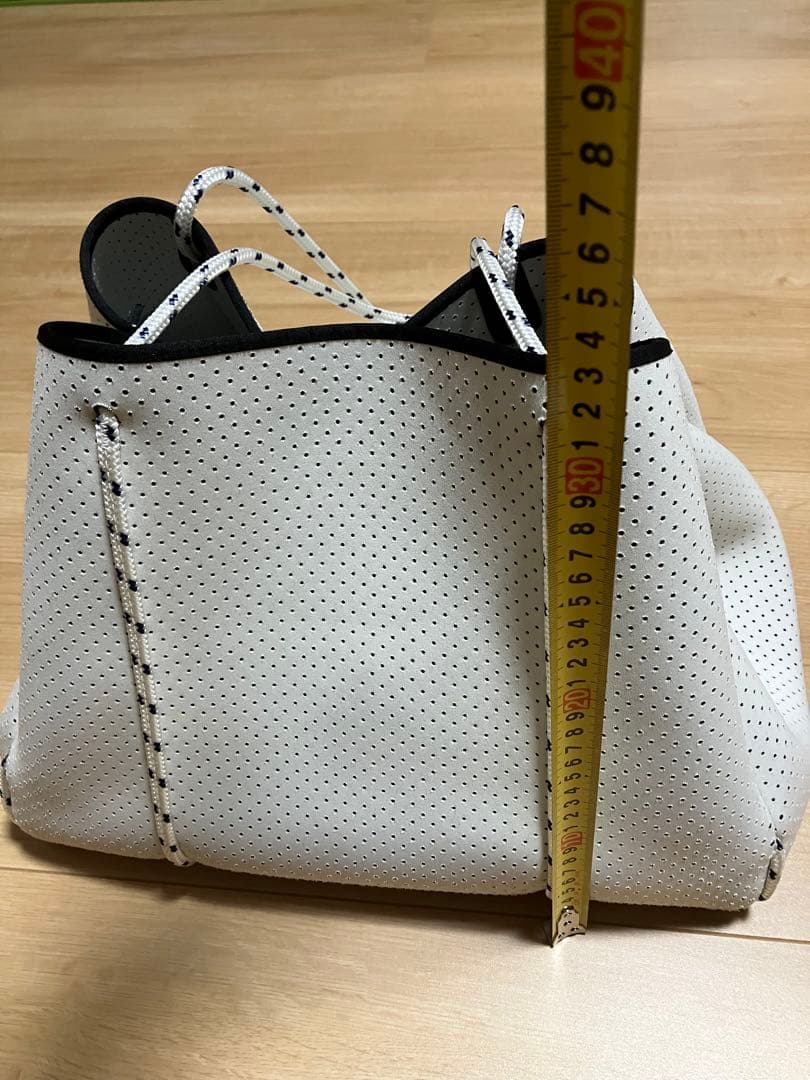 STATE OF ESCAPE ホワイトトートバッグ ポーチ付き