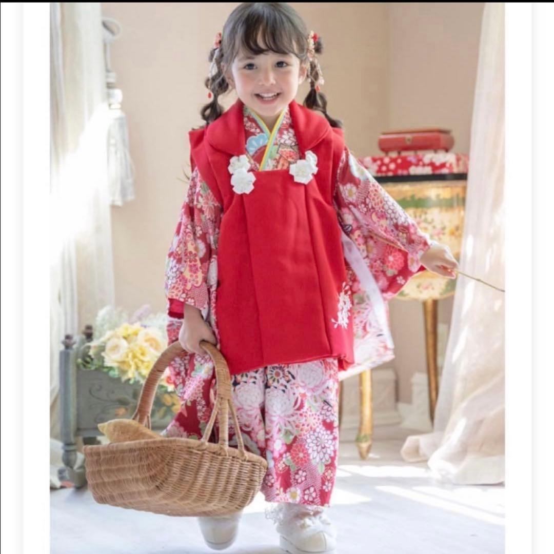 48.キャサリンコテージ　七五三　被布セット　3歳　100cm