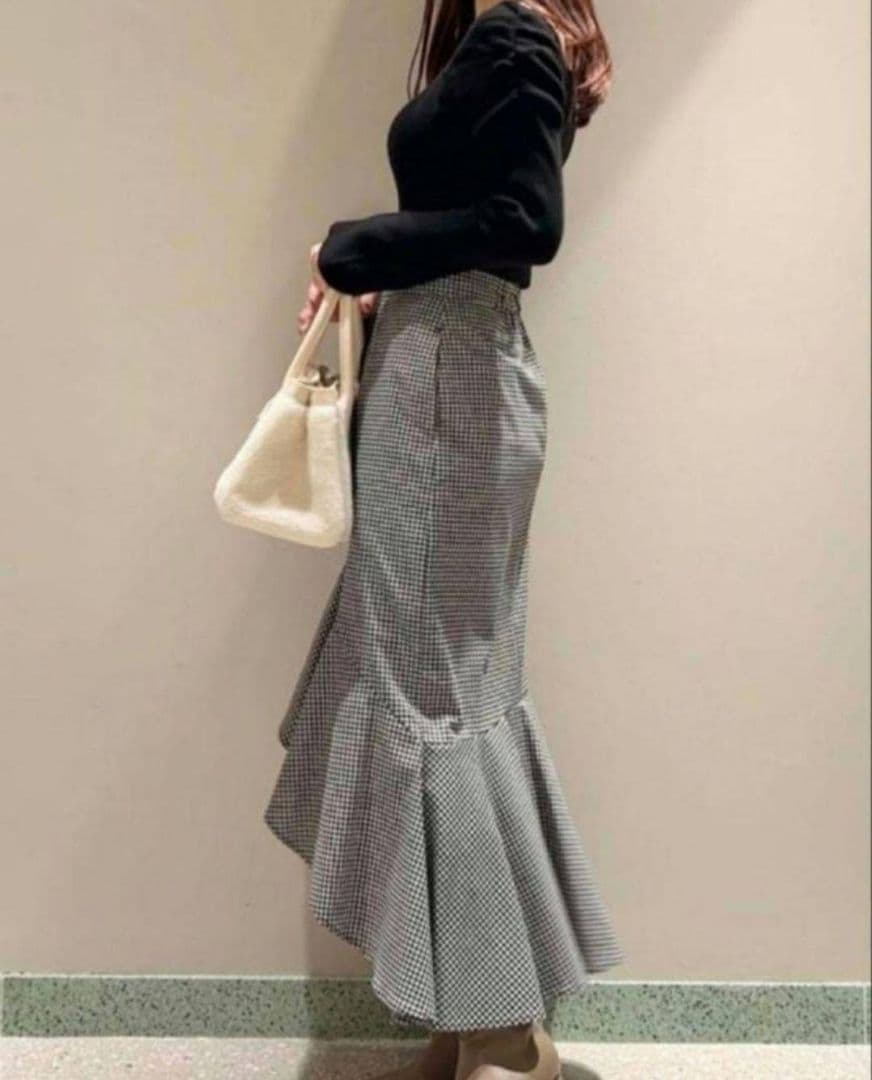 ♛かぼちゃ▾▾▾ ドレープデコルテリブニットアシメギャザーニットプルオーバ