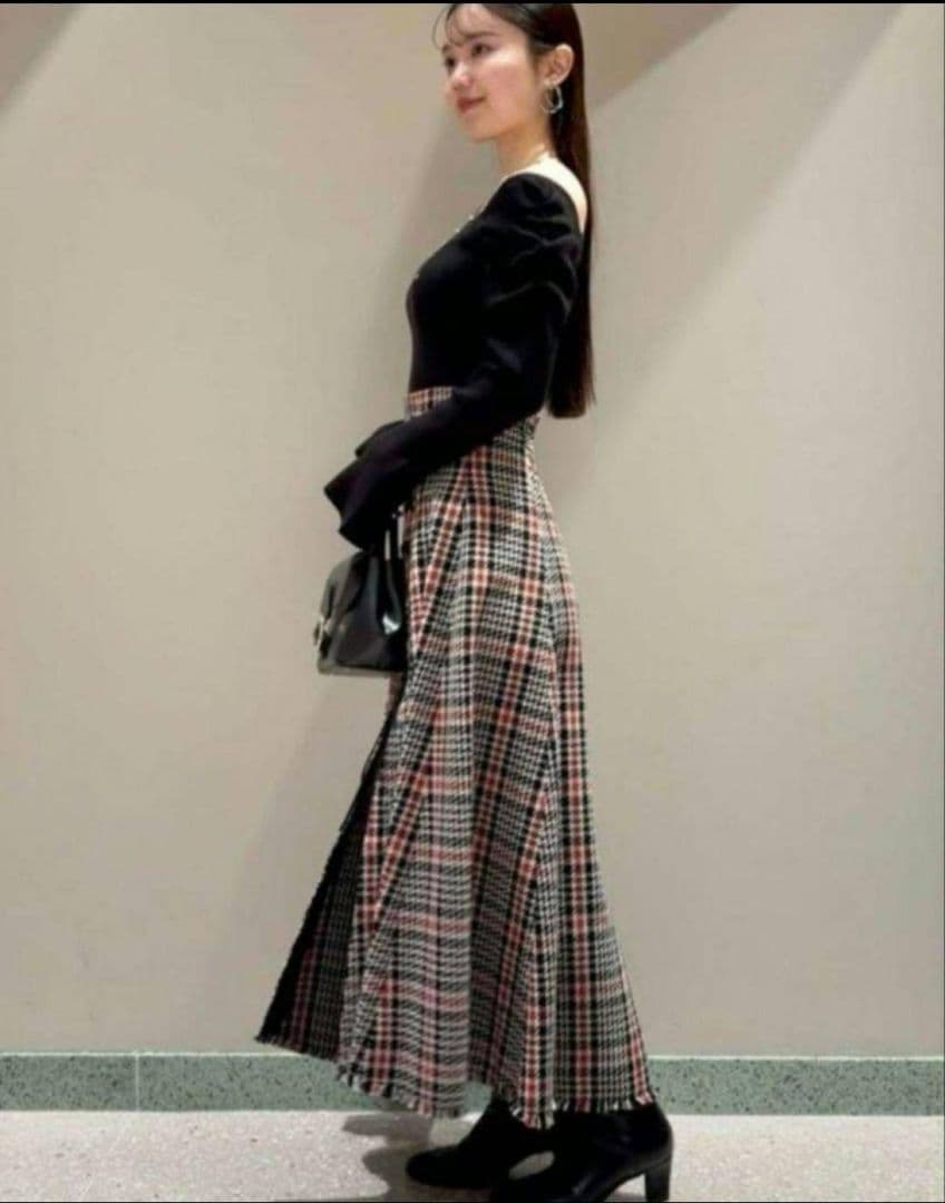 ♛かぼちゃ▾▾▾ ドレープデコルテリブニットアシメギャザーニットプルオーバ