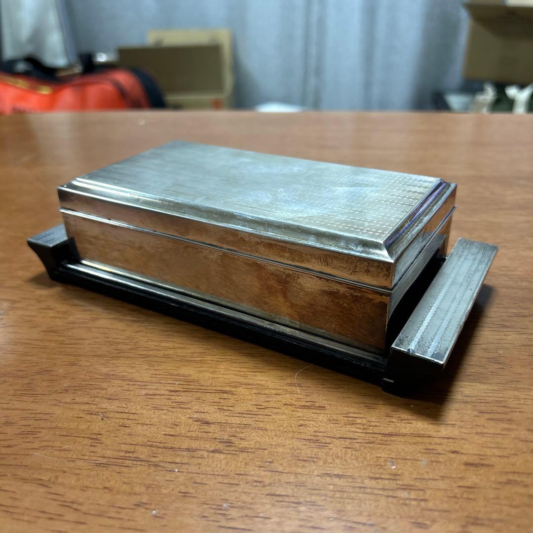 純銀 SILVER 950小物入れ銀製煙草入れアンティーク235g