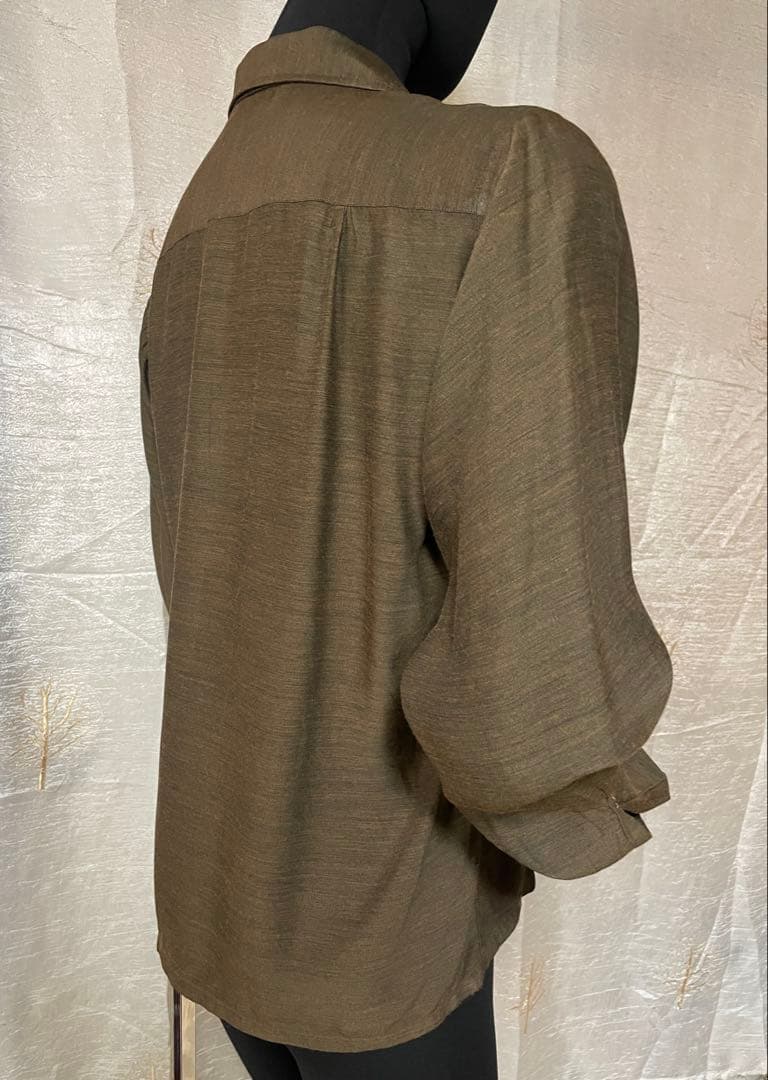 50's PILGRIM レーヨンシャツ　ブラウン