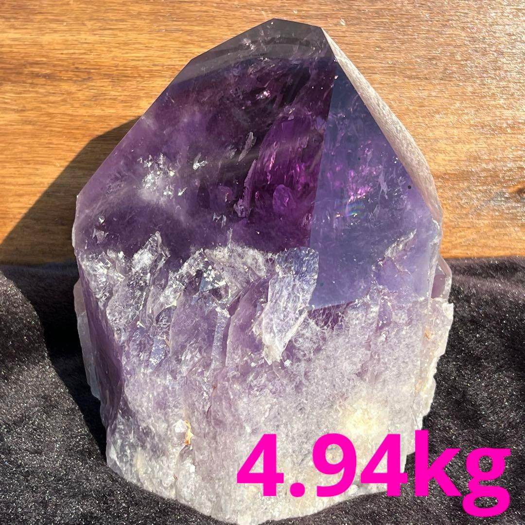 ✮超希少 超極大サイズ✮極上の逸品✮ボリビア産 アメジスト 六角柱 天然石 原石