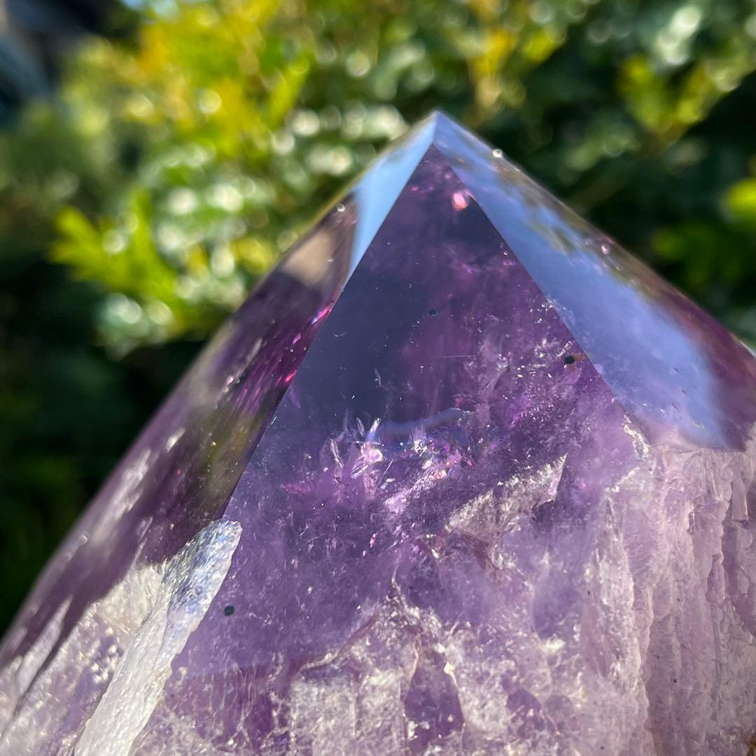 ✮超希少 超極大サイズ✮極上の逸品✮ボリビア産 アメジスト 六角柱 天然石 原石