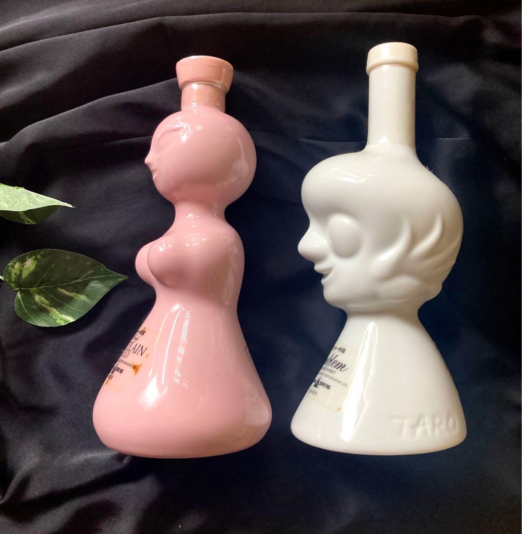 岡本太郎作　人間ボトル　ウィスキー&ブランデー　2本セット