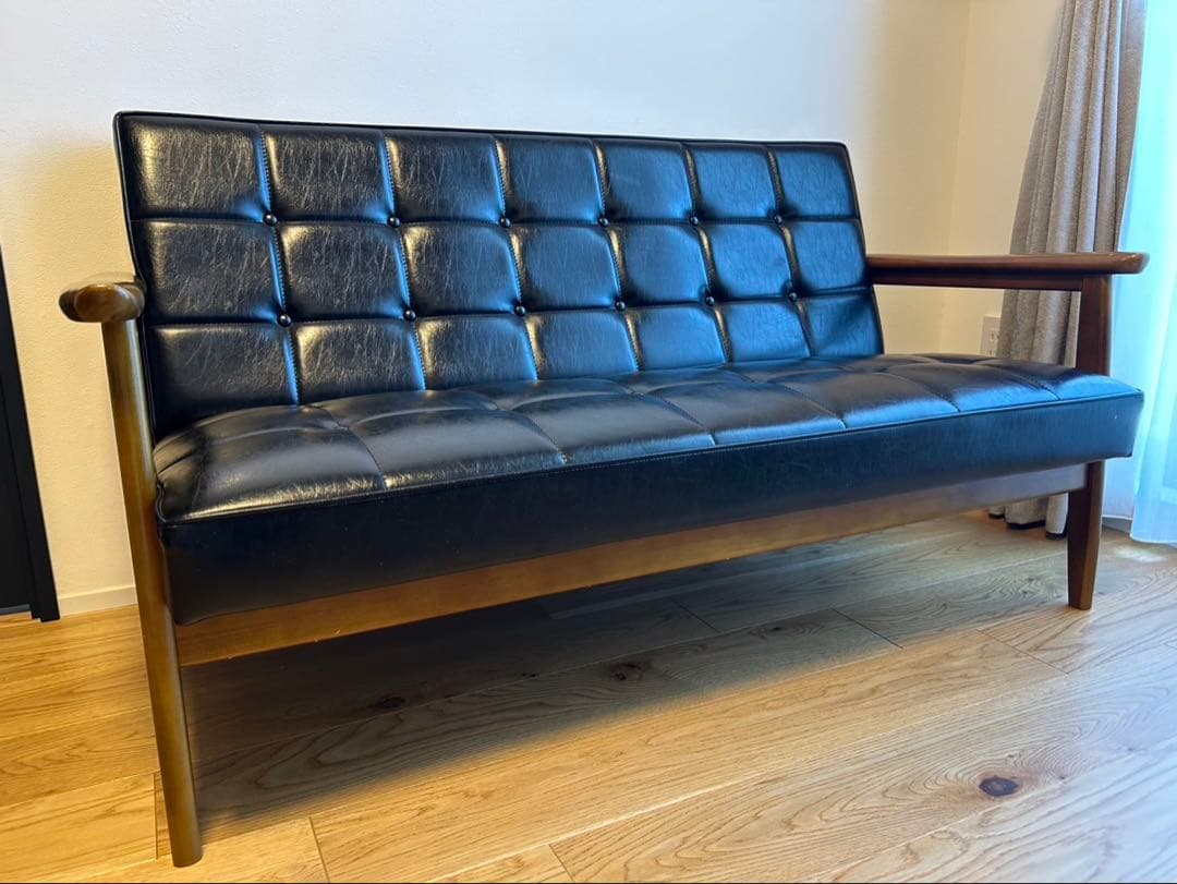 SPOT カリモク60 Kチェア 2シーター スタンダードブラック