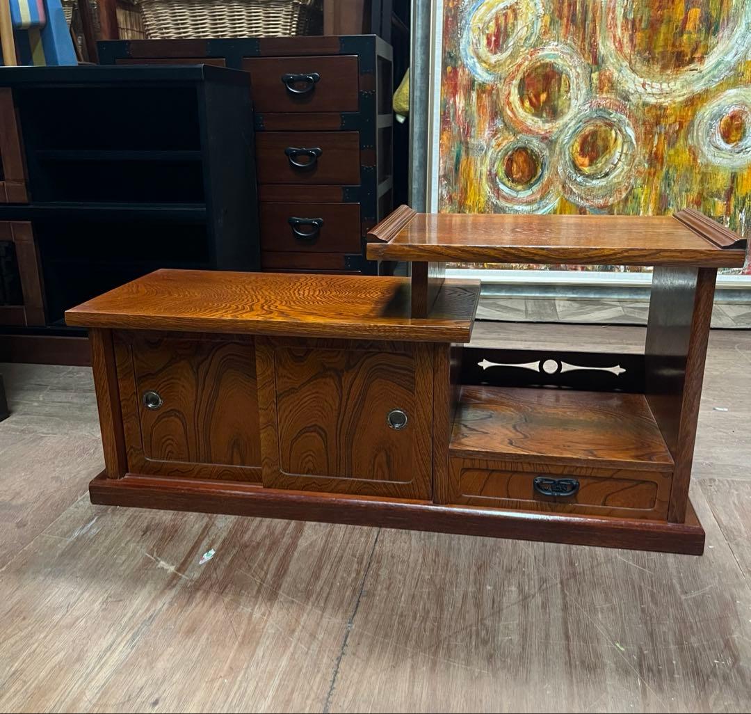 違い棚 昭和レトロ 当時物 インテリア 飾り棚 置床 置き床