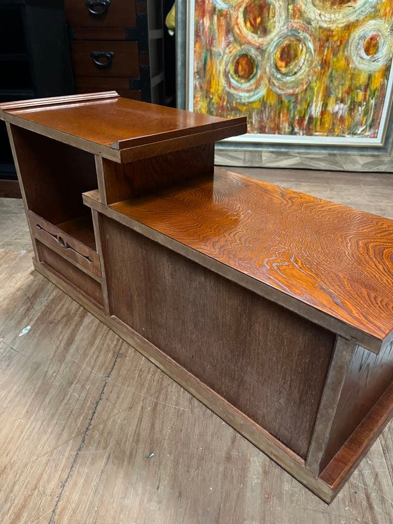 違い棚 昭和レトロ 当時物 インテリア 飾り棚 置床 置き床