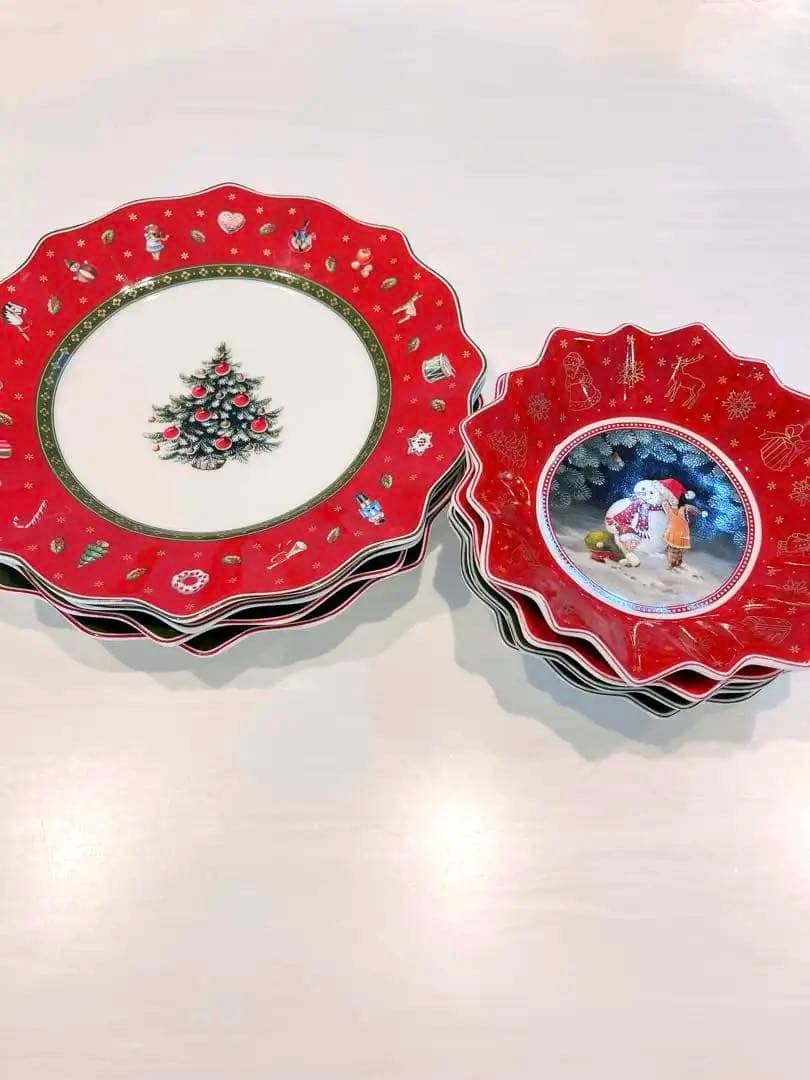 クリスマスプレート 8枚セット